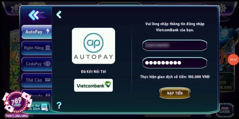 Khởi đầu trải nghiệm đỉnh cao với nạp tiền 789club